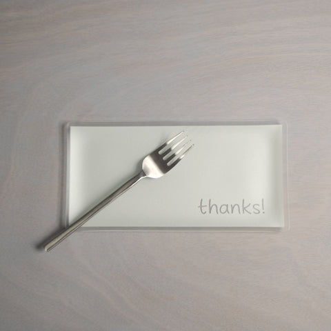 5" x 10" thanks! Pearl Plate