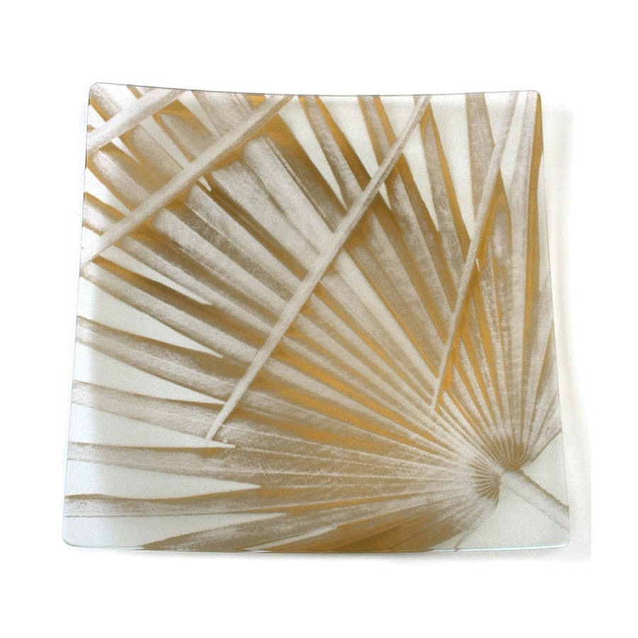 Tropical Palm 12" Gold Plate