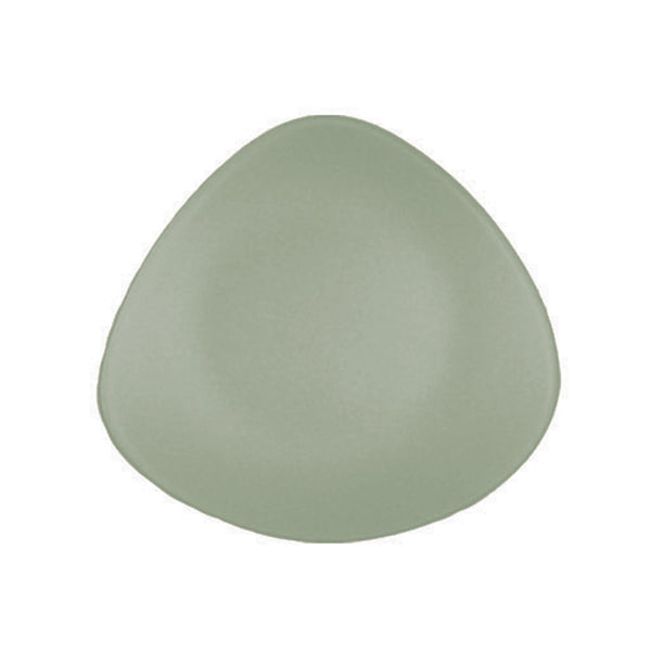 7" celadon SeaGlass triangle plate